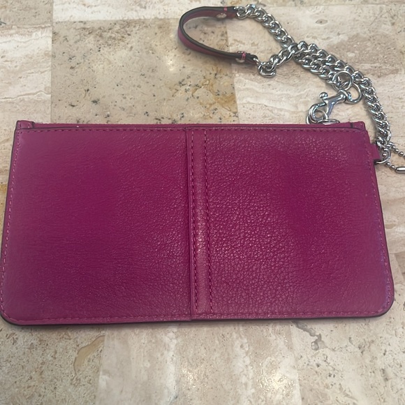Madison leather chain wristlet - Picture 3 of 5